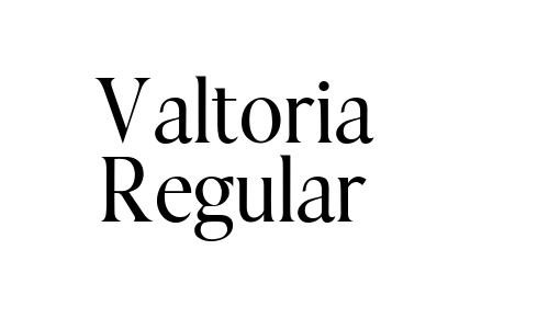Valtoria Regular Font