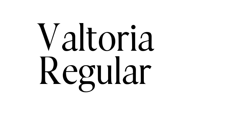 Valtoria Regular Font