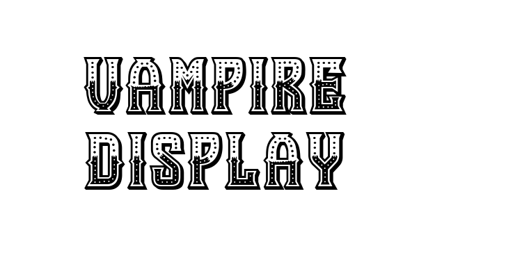 Vampire Display Font