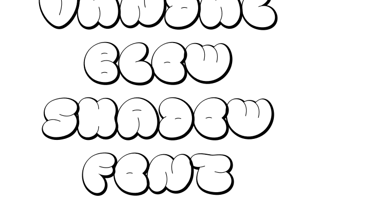 Vandal Blow Shadow Font Font