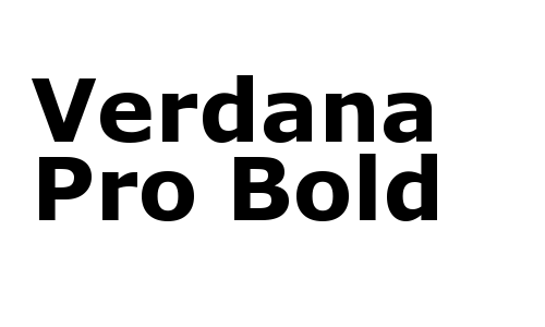 Verdana Pro Bold Font