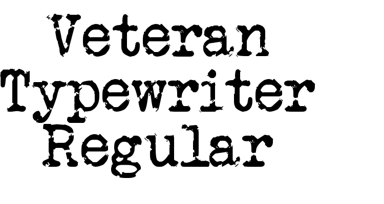 Veteran Typewriter Regular Font