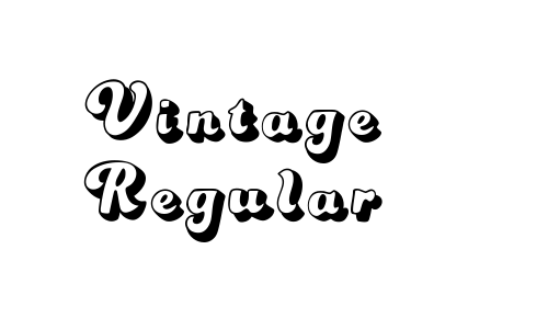 Vintage Regular Font