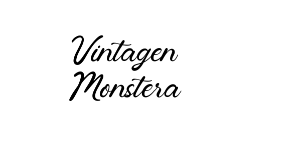 Vintagen Monstera Font