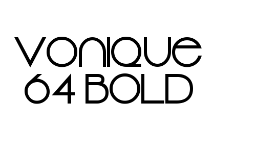 Vonique 64 Bold Font