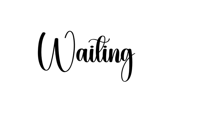 Waiting Font