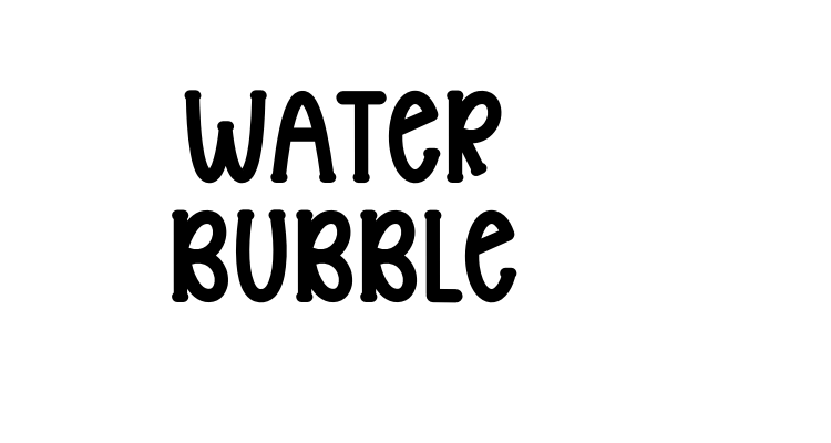 Water Bubble Font