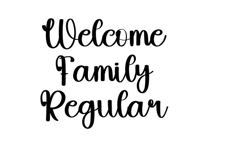 Welcome Family Regular Font