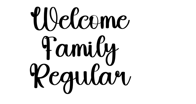 Welcome Family Regular Font