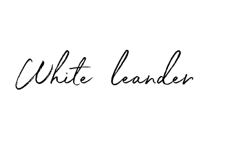 White Oleander Font