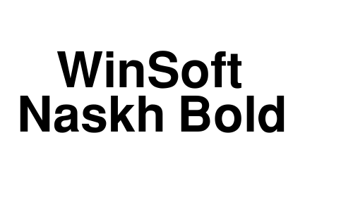 WinSoft Naskh Bold