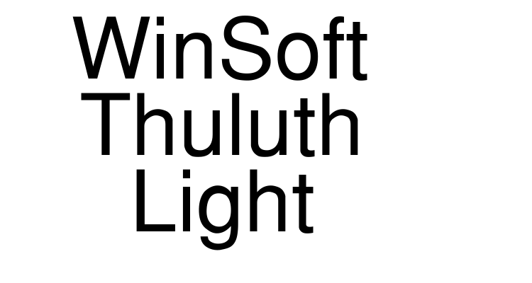 WinSoft Thuluth Light Font