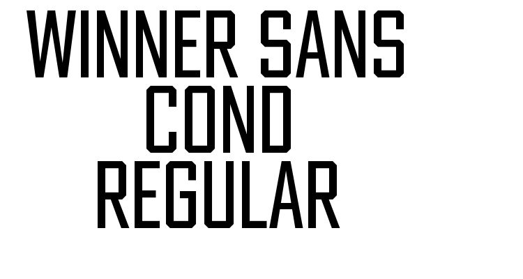 Winner Sans Cond Regular Font