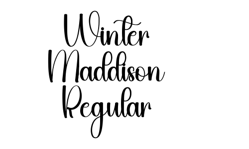 Winter Maddison Regular Font