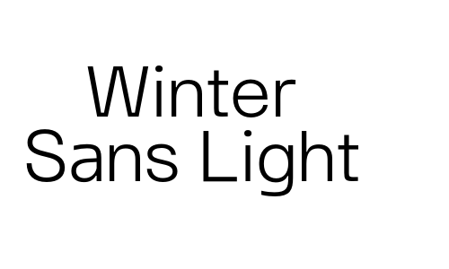 Winter Sans Light Font