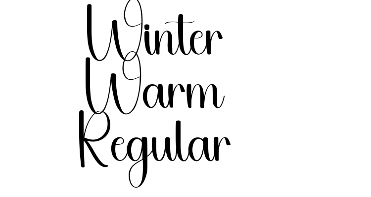 Winter Warm Regular Font
