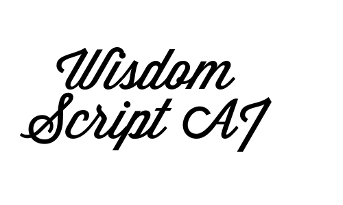 Wisdom Script AI Font