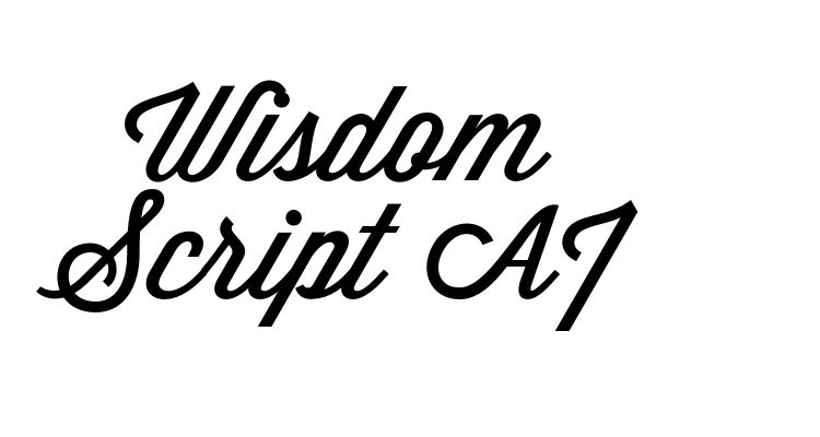 Wisdom Script AI Font