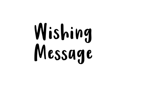 Wishing Message Font