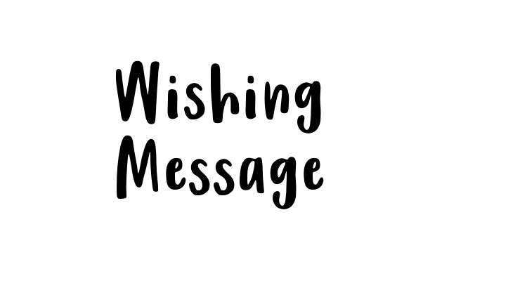Wishing Message Font