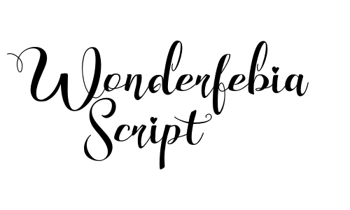 Wonderfebia Script Font