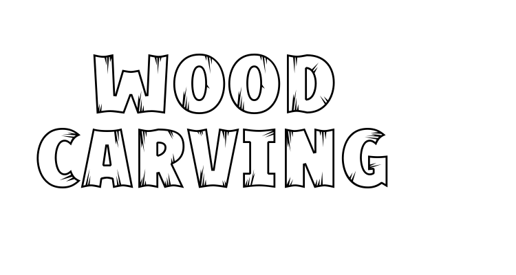 Wood Carving Font