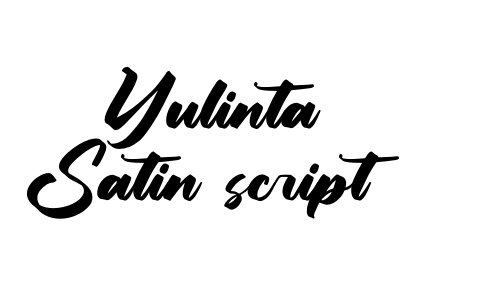 Yulinta Satin script Font