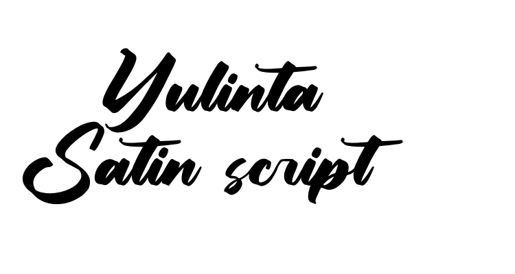 Yulinta Satin script Font