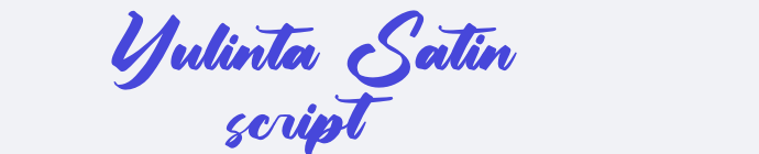 Yulinta Satin script