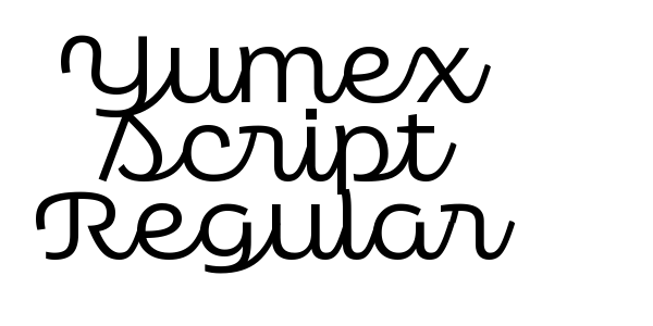 Yumex Script Regular Font