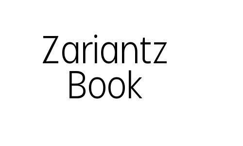 Zariantz Book Font