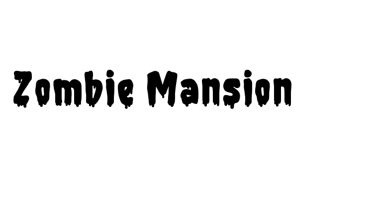 Zombie Mansion Font