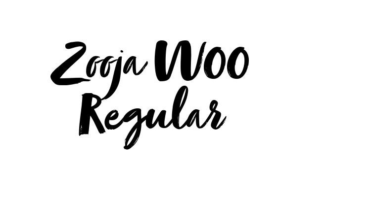 Zooja W00 Regular Font