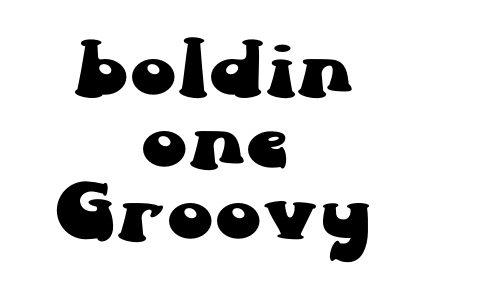 boldin one Groovy Font
