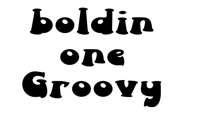 boldin one Groovy Font