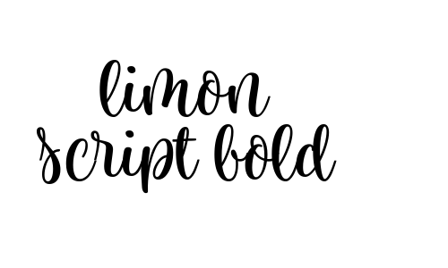 limon script bold Font