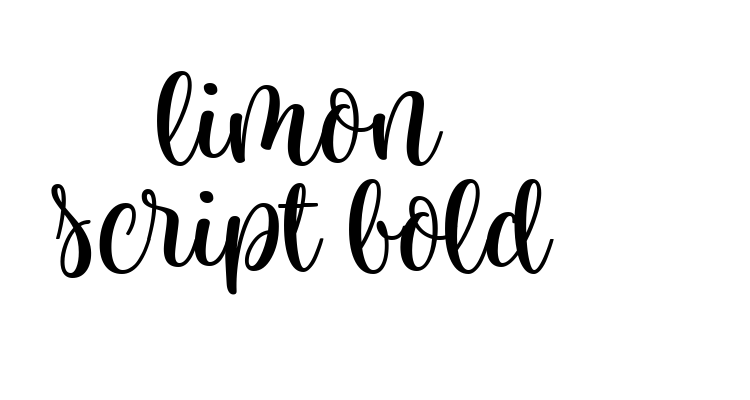 limon script bold Font