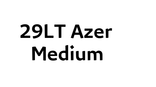 Download 29LT Azer Medium font