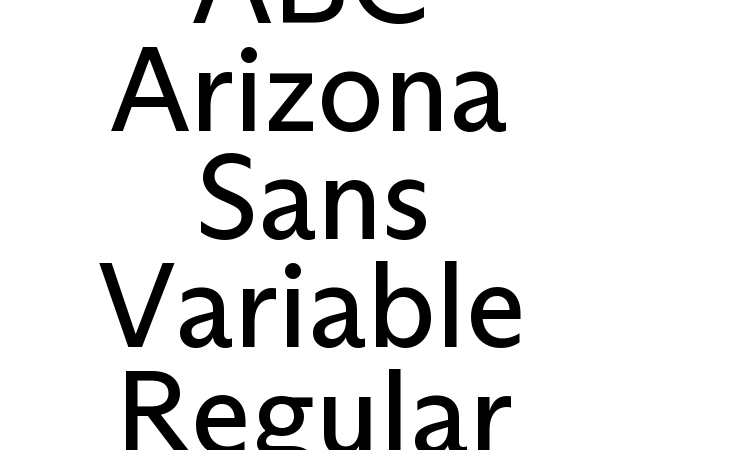 ABC Arizona Sans Variable Regular Font