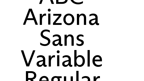 Download ABC Arizona Sans Variable Regular font