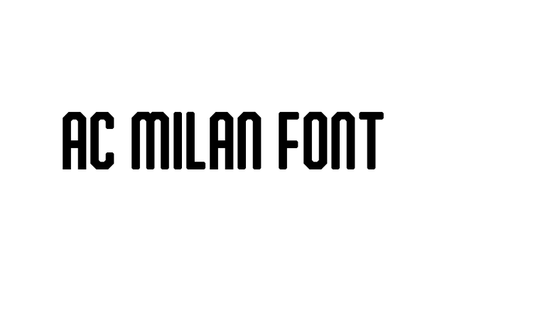 AC Milan Font font