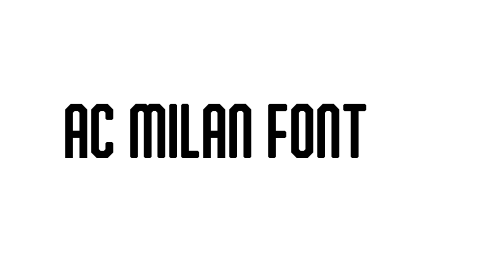 AC Milan Font font