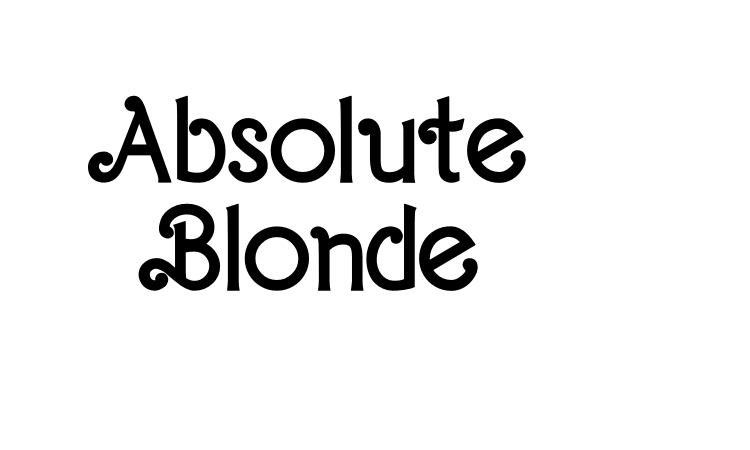 Absolute Blonde Font