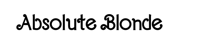 Absolute Blonde font download