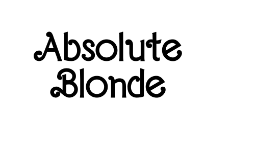 Absolute Blonde font download