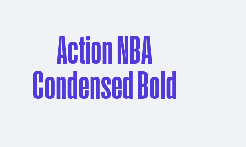 Action NBA Condensed Bold Font
