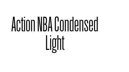 Download Action NBA Condensed Light font