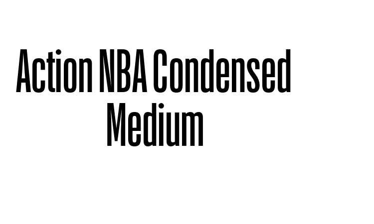 Action NBA Condensed Medium Font