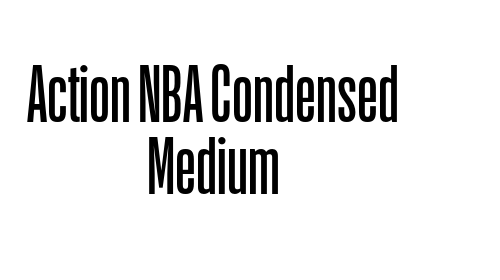 Download Action NBA Condensed Medium font