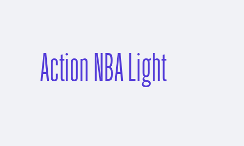 Action NBA Light Font